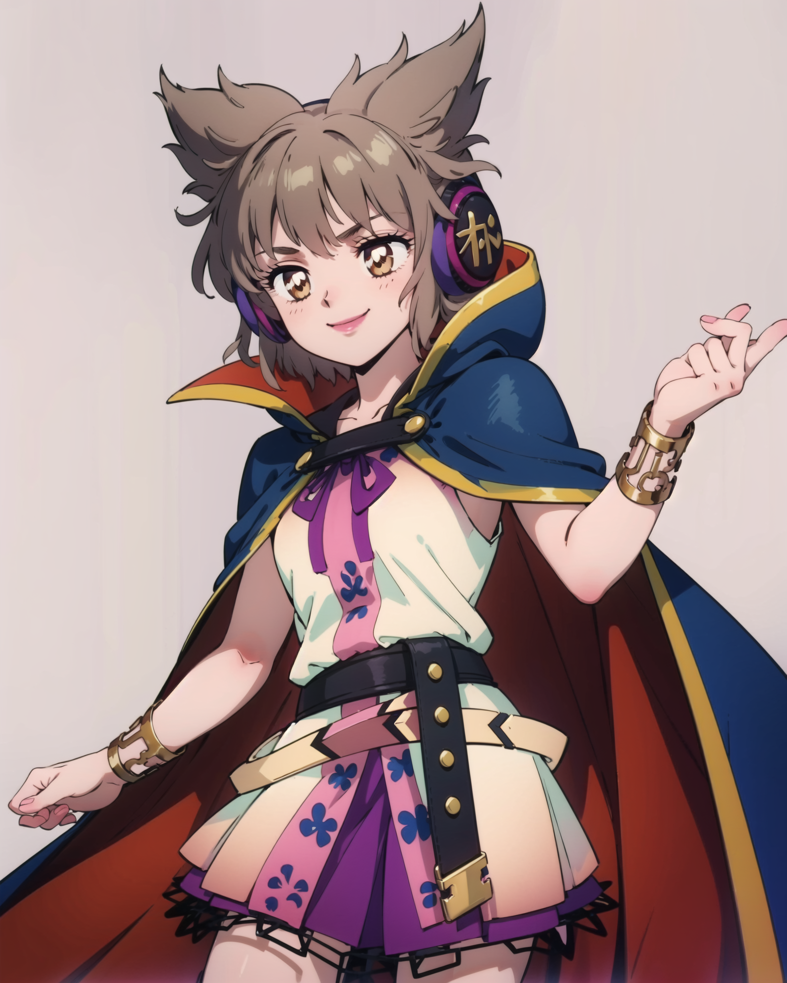 00704-3944940091-,1girl,toyosatomimi no miko, pointy hair,earmuffs, cape,brown hair, short hair,brown eyes,bracelet, sleeveless, ribbon,skirt,gre.png